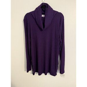 Liz Claiborne Ribbed Turtleneck Tunic Xl
